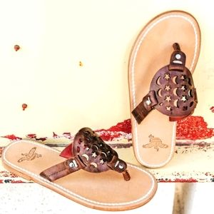 Freebird Vallarta Leather Brown Sandal size 7